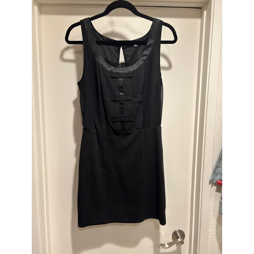 Black Open Back Dress